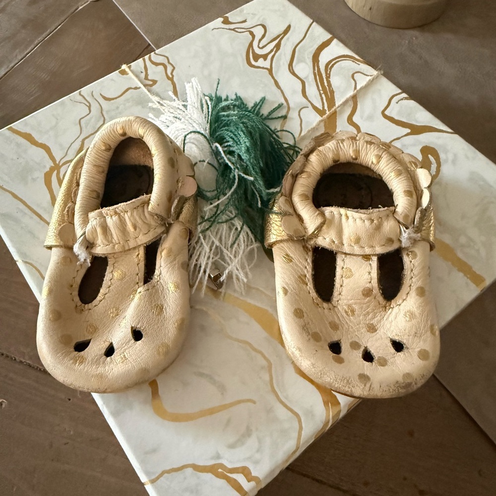 Freshly Picked Gold Kids Shoes
